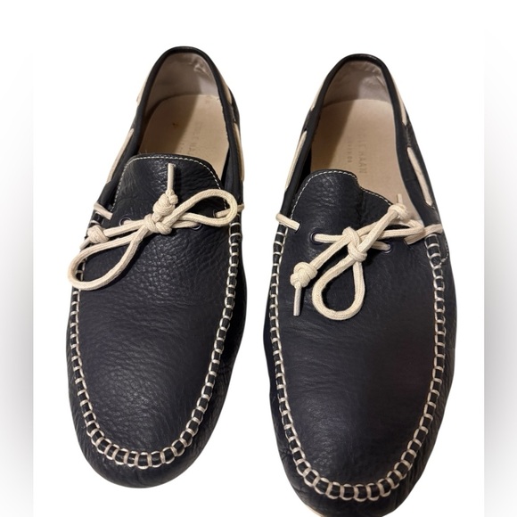 Cole Haan Men's Nevey Blue Leather Loafers - Picture 1 of 10